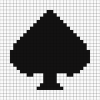 Suits - SPADE (30sx30r) 3xt border (symmetrical)