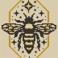 Copy of bee pattern