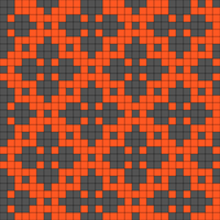 quilt square orange