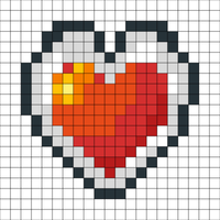 Heart Container Cross Stitch