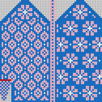 Left Spring Songbird Mittens