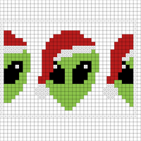 Copy of Alien Mug Rug 35x25