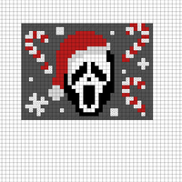 Ghostface Santa Mug Rug