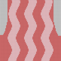 AWYR VEST - SMALL - ALPACA - WAVE - BACK