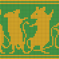 Yellow and green