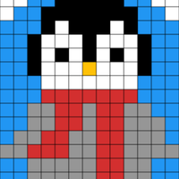 Loom Beading - Penguin (keychain)
