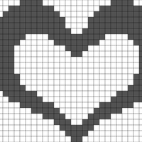 Filet crochet Heart