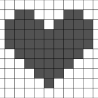 Front mini heart