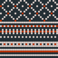 Max - Jumper: Colourwork gauge test swatch by Evan
