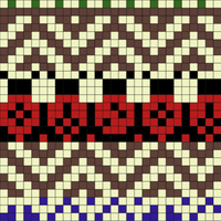 bug fair isle mitts