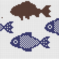 Copy of Blue Fish Chart Knitting