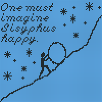 One must image Sisyphus happy
