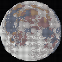 Colorful moon nasa 2026 simplified 6 colors