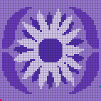 Sunflower color work motif