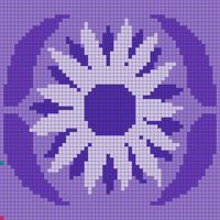 Sunflower color work motif