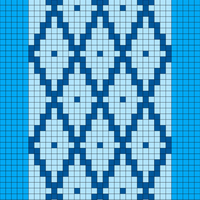 Blue Diamond Pattern
