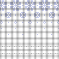 Estonian Floral Mitten Cuff Draft