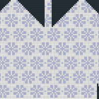 Estonian Floral Mitten Body Draft