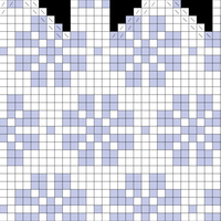 Estonian Floral Mitten Thumb Draft