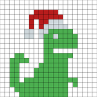Christmas Dinosaur by Laura 