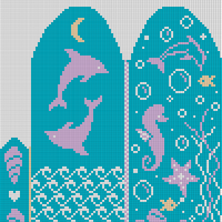 Dolphin mitten