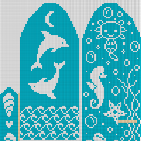 Dolphin mitten