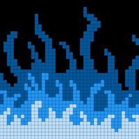 Copy of Bby blue flames