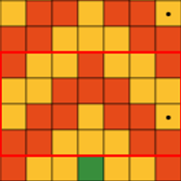 Slip st zig zag