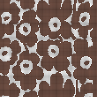 Marimekko black and white Mini Unikko cotton fabric, sold by half yard,  56_ wide.jpg