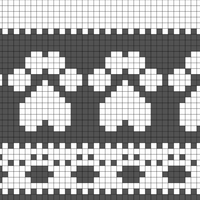 Copy of paw print fairisle