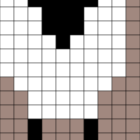 Baby sheep hat- 1 set