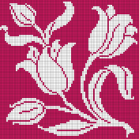 Floral square #1