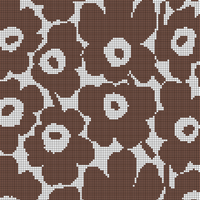 Marimekko black and white Mini Unikko cotton fabric, sold by half yard,  56_ wide (1).jpg