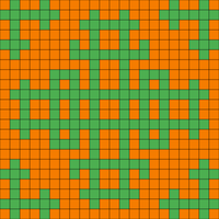 interlocking crochet square
